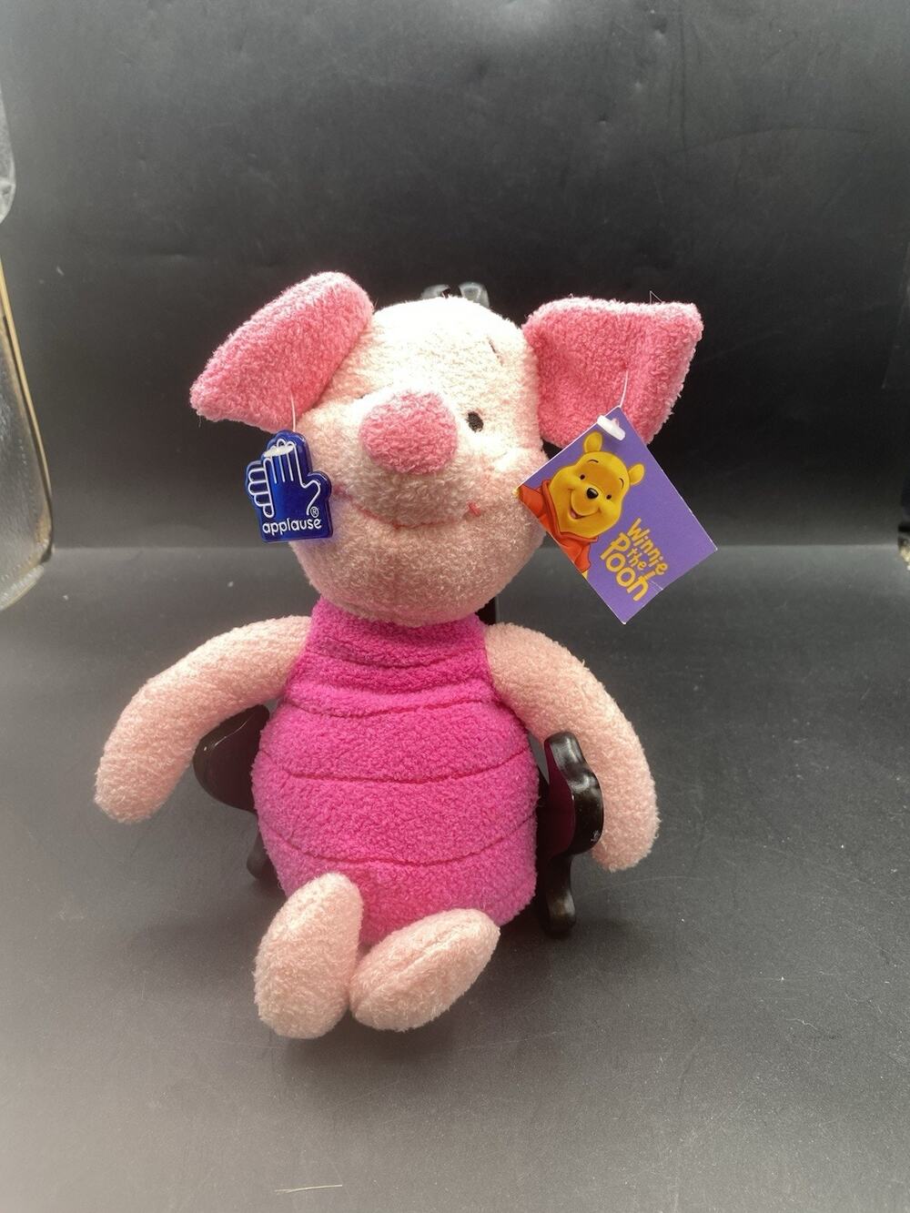 Vintage NEW Tags Applause Winnie the Pooh Piglet 10” Plush Stuffed Animal NWT